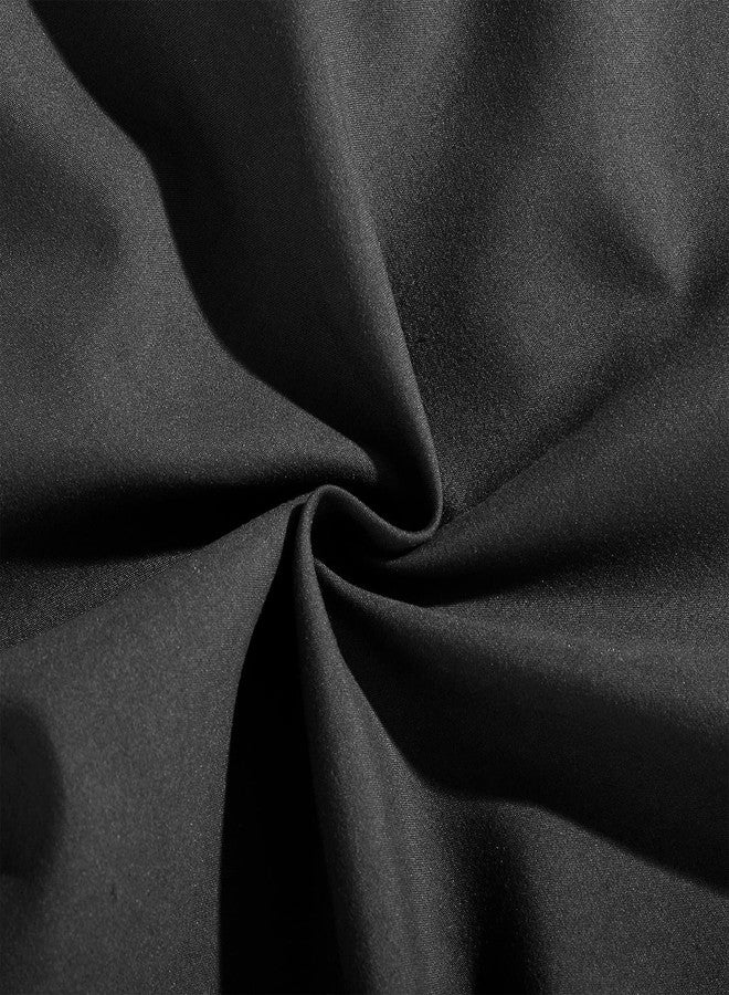 EVOLIVE Soft Brushed Microfiber Body Pillow Cover 21''x54'', Pack of 2, Black, Zipper Closure - Image 4